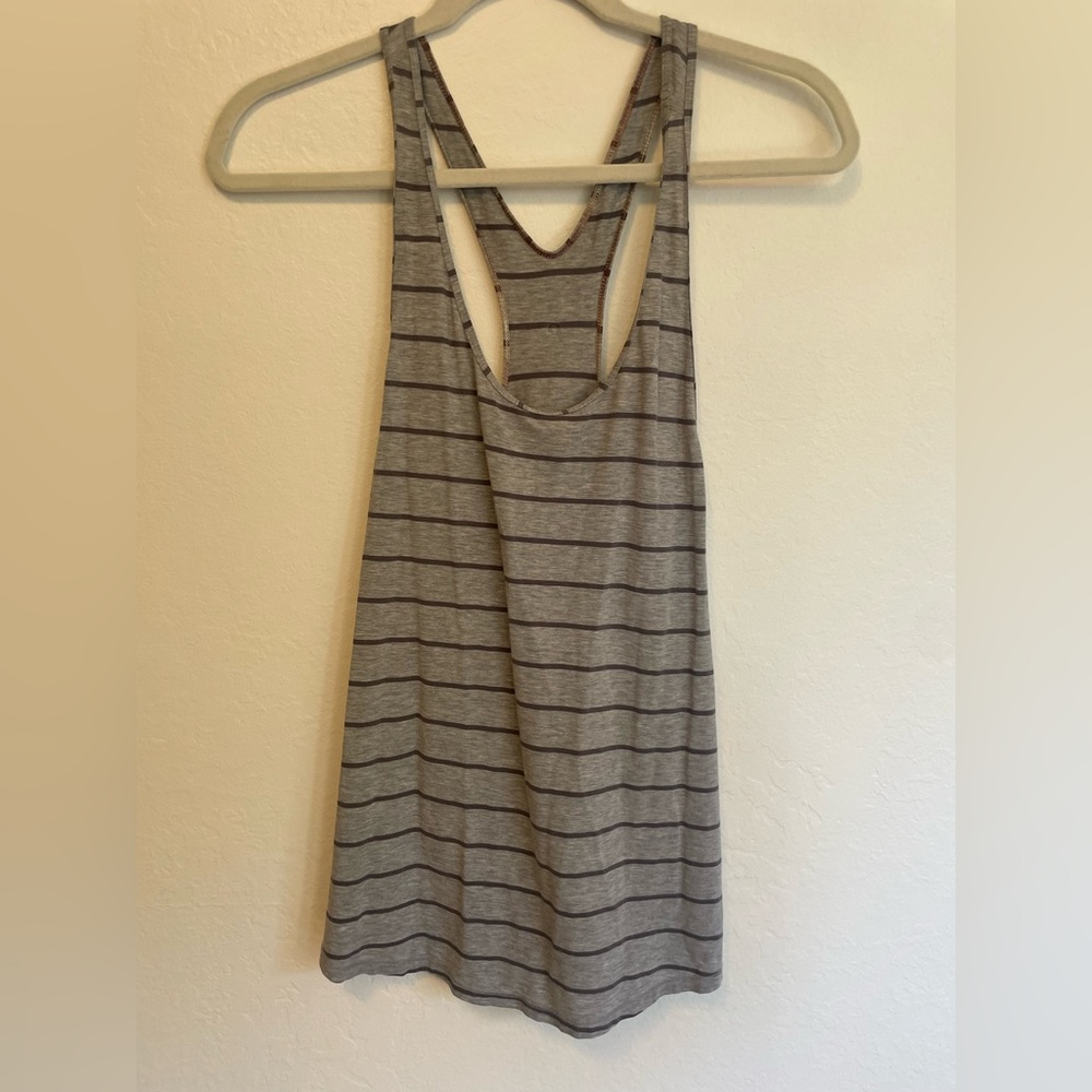 Lululemon Om Racerback Cayman Striped Grey - Picture 3 of 8